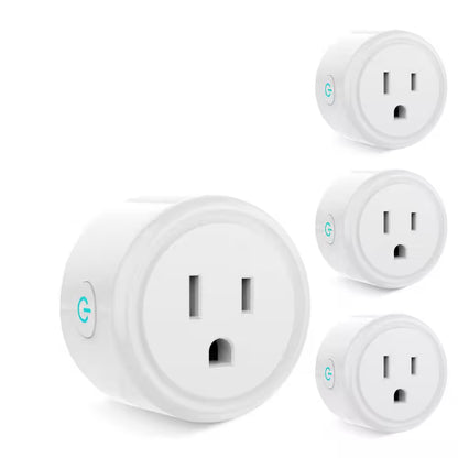 15A 120-Volt Wifi Smart Plug Timer Remote Control Alexa Google Home Compatible 5Ghz 2. 4Ghz White 4-Pack