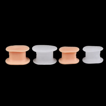 2Pcs I-Shaped Toe Splitter Gel Toe Separator Corrector Straightener Soft Silicone Toe Protector Spacer Foot Care Tool