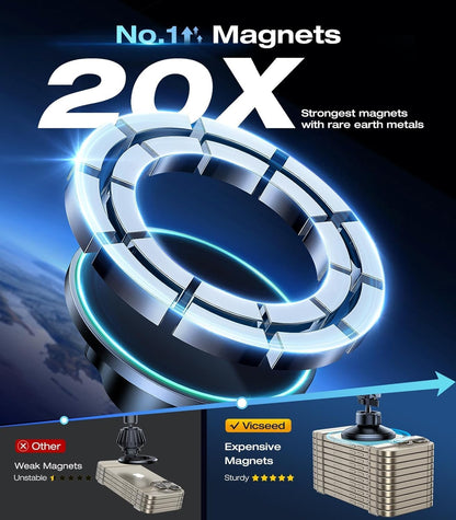 for Magsafe Car Mount [Upgraded Strongest Magnet Power] Magnetic Phone Holder for Car Vent 360 Adjustable Magnetic Car Phone Holder Mount for Iphone 16 Pro Max 15 14 13 12 plus Mini