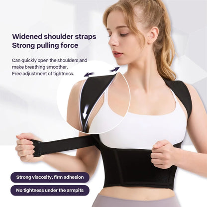 2.0 Upgraded Back Brace Posture Corrector for Women & Men – Adjustable Back Brace for Scoliosis, Hunchback, Back Pain Relief & Posture Support Large