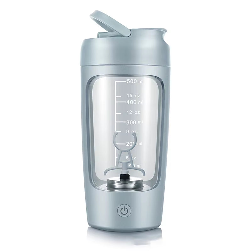 Gym Fitness Sports Plastic Portable Fully Automatic Protein Powder Shaker Cup Electric Mixing Shaker Bottles with C Type Charge