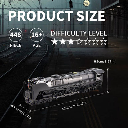 3D Metal Puzzles Class S-2 Locomotive DIY Kit Jigsaw Assembly Model Kits for Home Collection