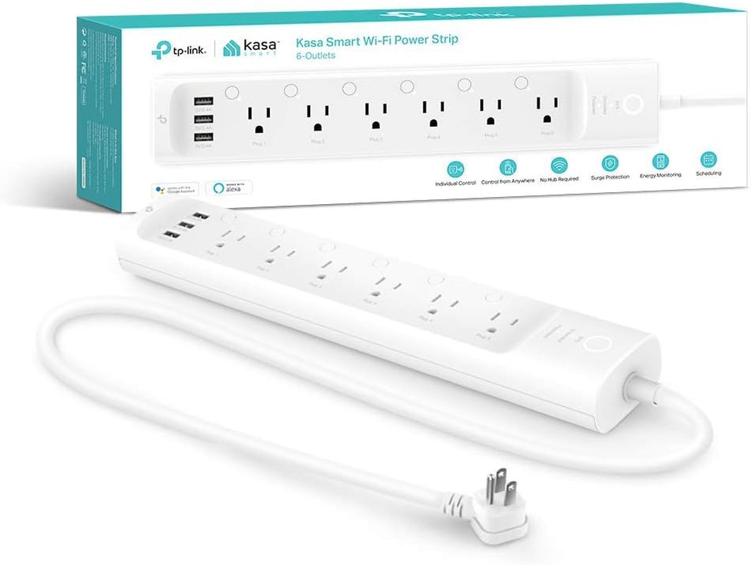 Plug Power Strip HS300 and Smart Plug HS103P4 Bundle | Control Home Appliances from Anywhere