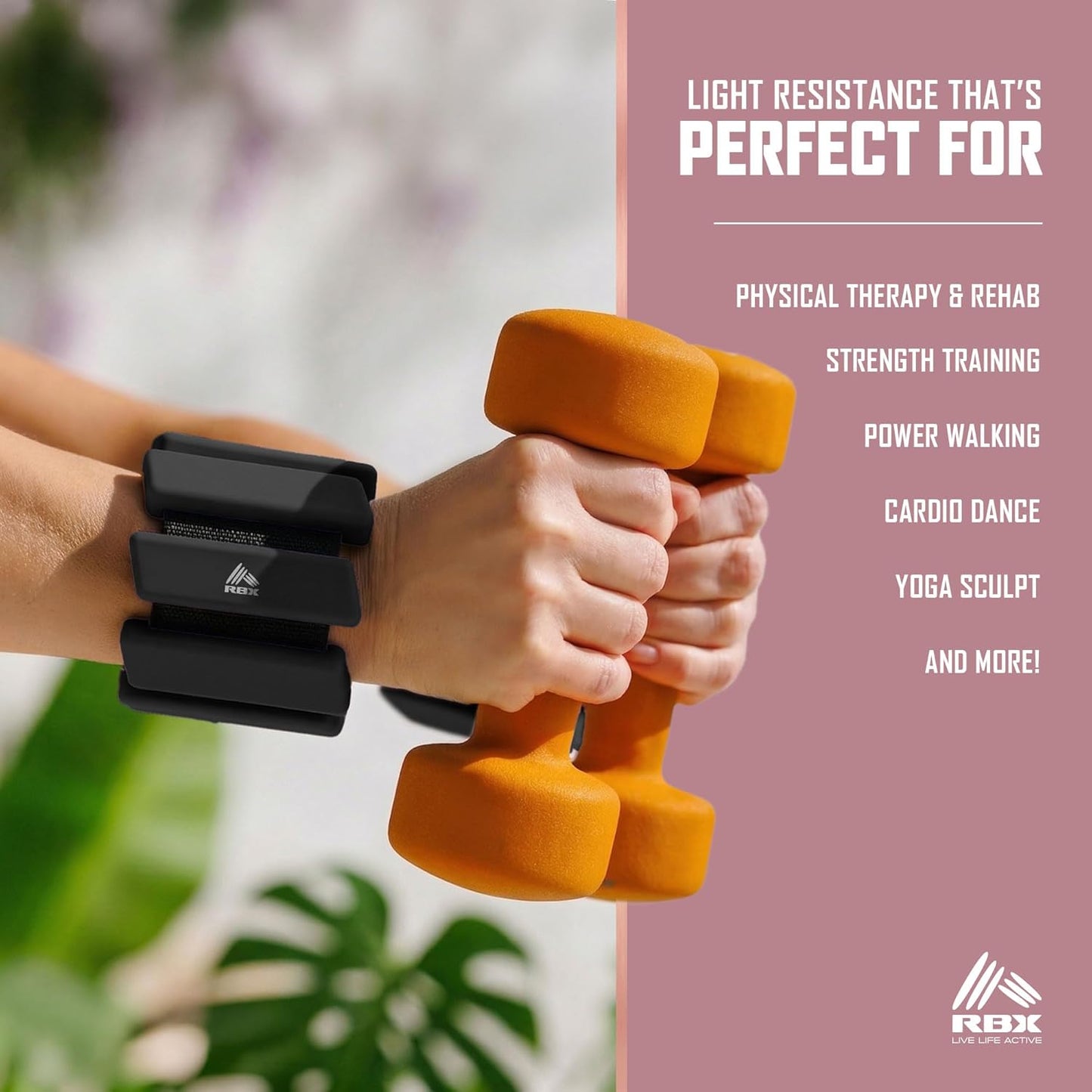 Adjustable Ankle & Wrist Weights, Customizable for Pilates, Yoga, Walking, Barre, Home Workouts & Strength Training