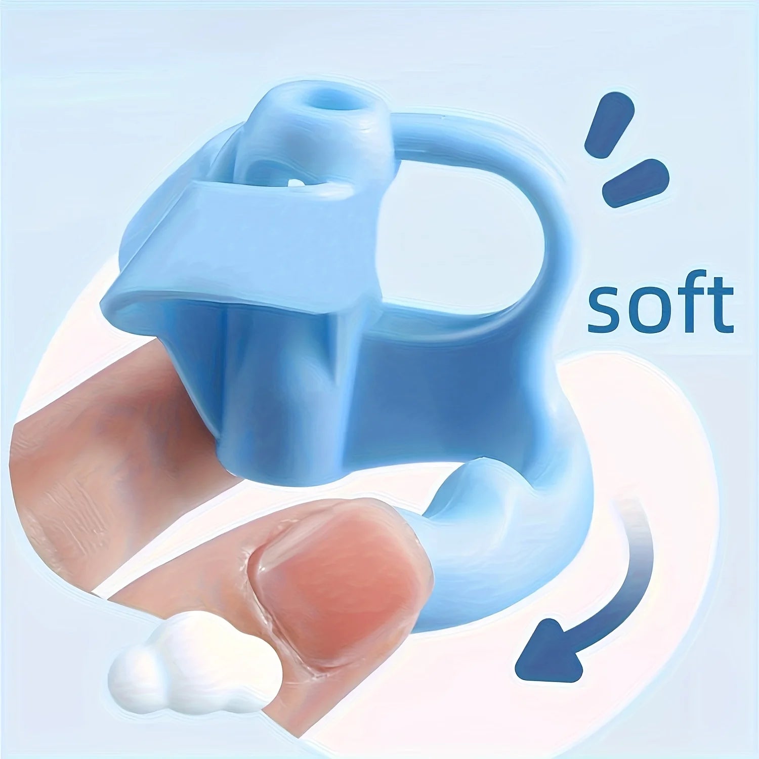 Silicone Pen Grip Correctors -Handwriting Practice Aid with Soft Rubber Pencil Holders,For Improved Posture & Error Correction