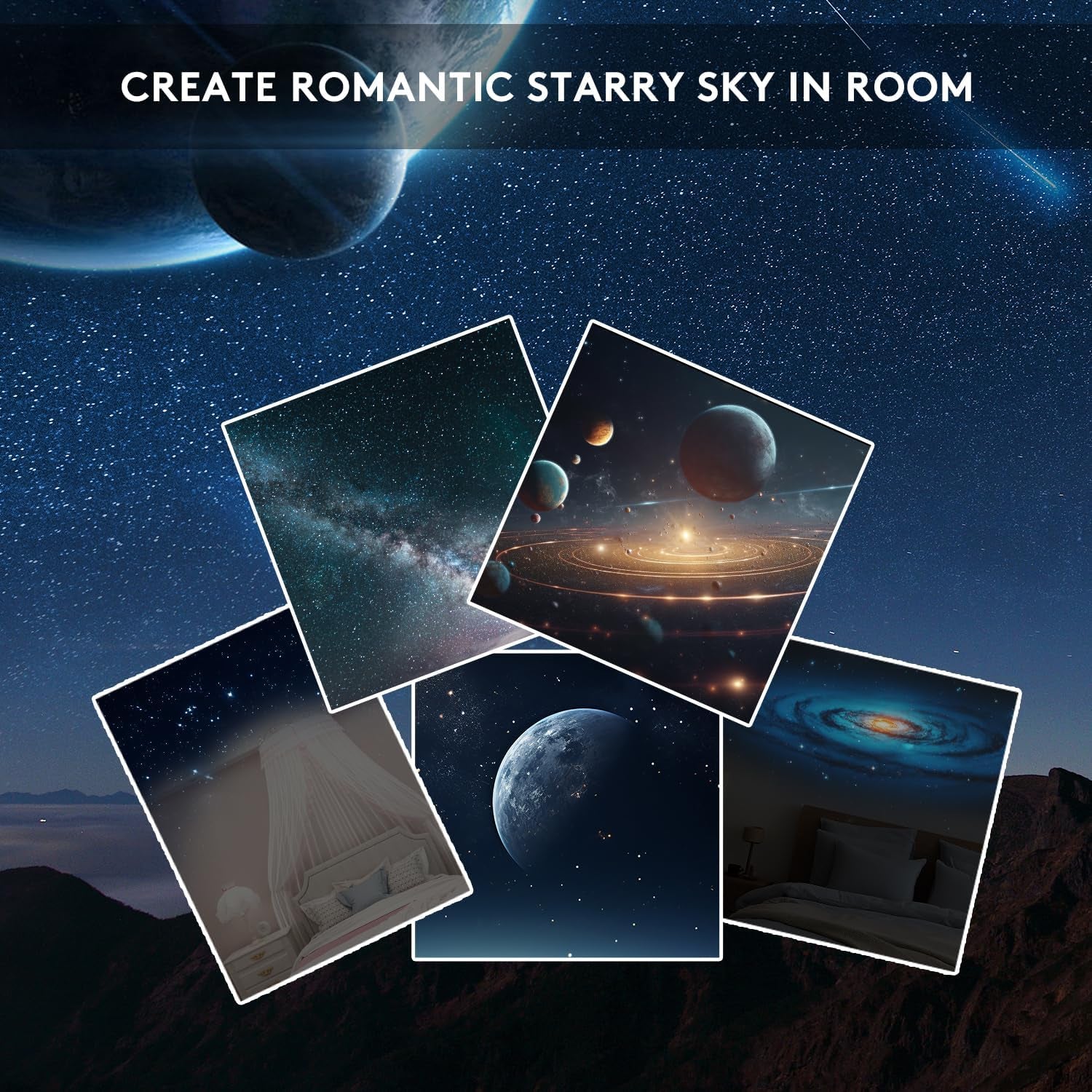 Planetarium Galaxy Projector13 in 1, Galaxy Light with 360° Rotating, Space Projector Nebula Star Night Light for Kids Adults Bedroom Ceiling Decor, Home Theater, Holiday Gift