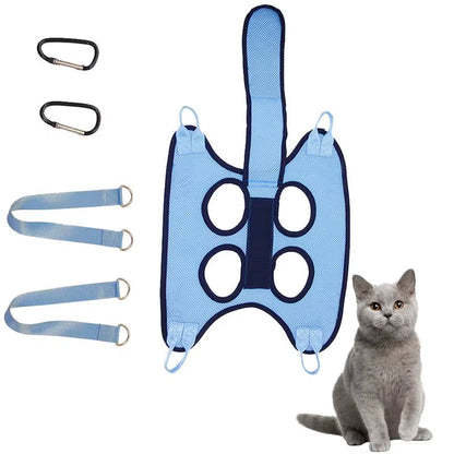 Pet Grooming Hammock with Security Strap anti Scratch Pet Nail Trimming Pet Hammock Dog Cat Beauty Hanging Pet Supplies