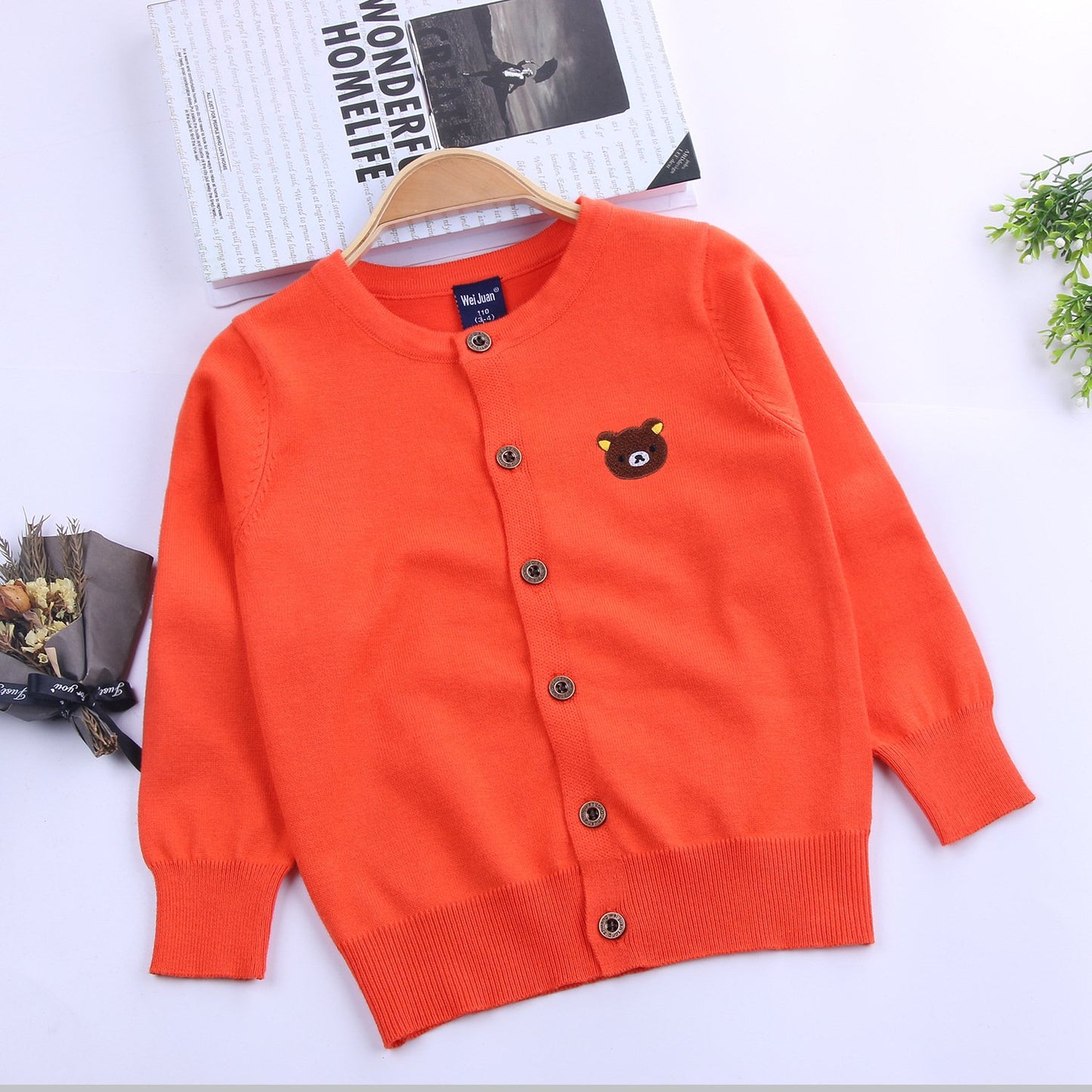 Classic Boys Knit Cardigan - Thin Kids Jacket