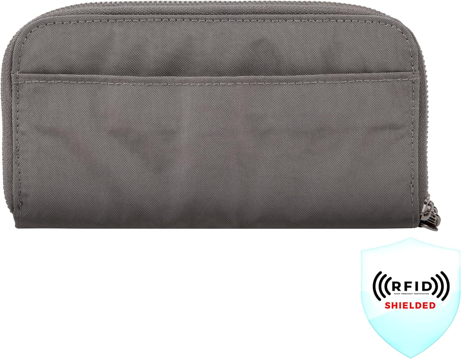 RFID Blocking Double Zip Wallet