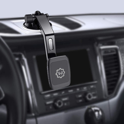 Magantic Mount, Universal Dashboard Curved Magnetic Phone Car Mount Holder for Cell Phones and Mini Tablets with Fast Swift-Snap Technology, Magnetic Cell Phone Mount