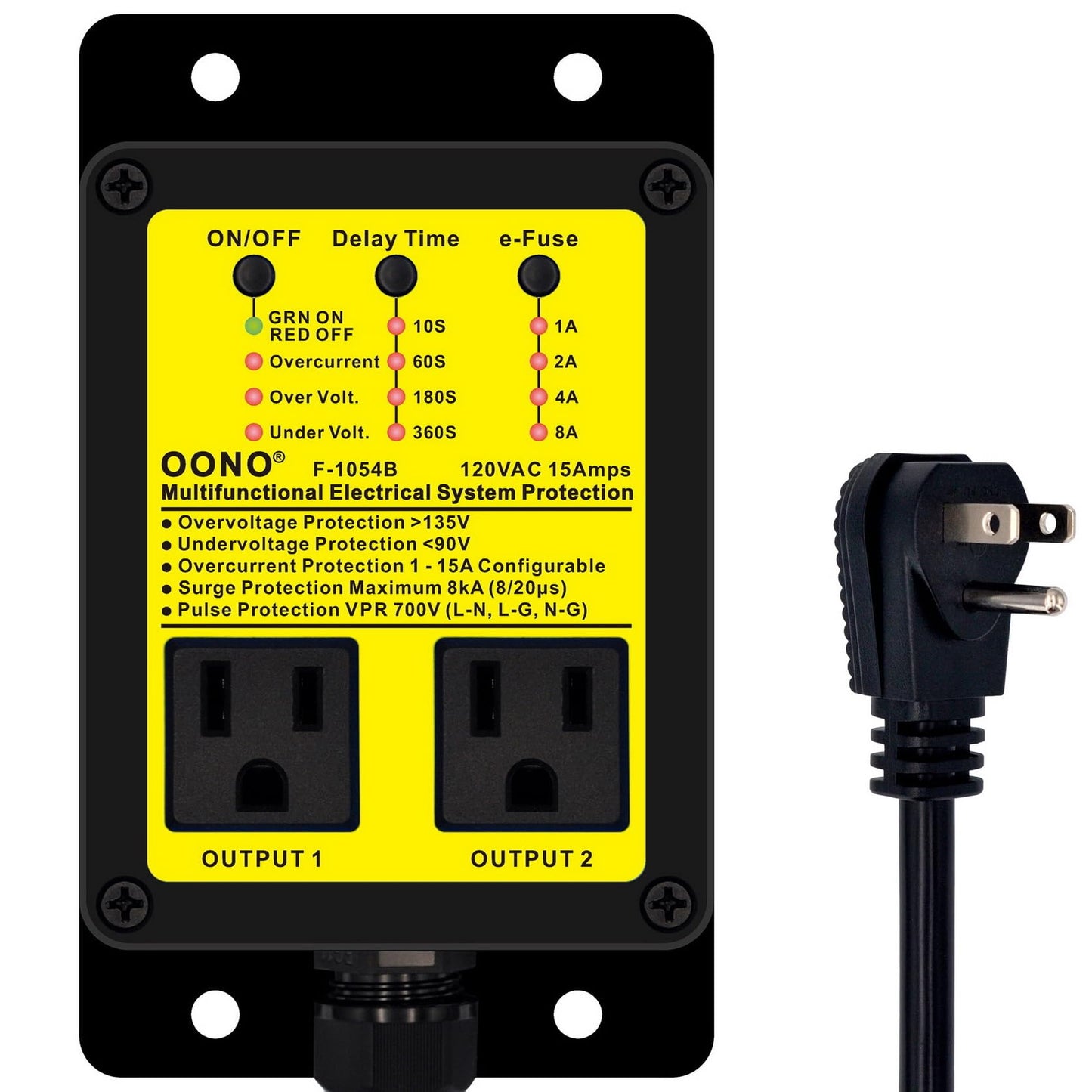 Multifunctional Electrical System Protection Device for Home Appliances Laboratory Testing Instruments Office Electrical Equipment Computer Systems etc. Refrigerator Surge Protector