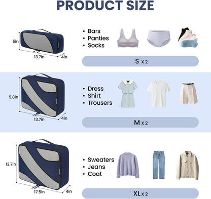 12 Set Packing Cubes