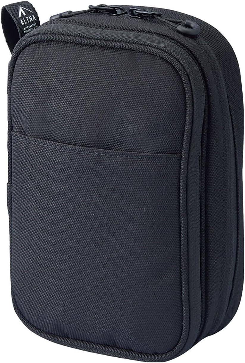 Gadget Pouch, Double, 5 X 3.6 X 8.5, Black (A7765-24)