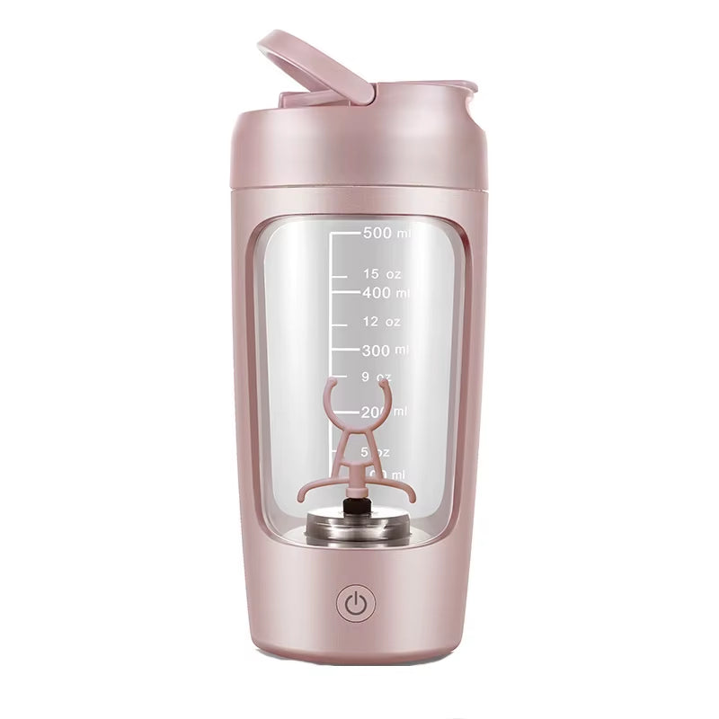 Gym Fitness Sports Plastic Portable Fully Automatic Protein Powder Shaker Cup Electric Mixing Shaker Bottles with C Type Charge