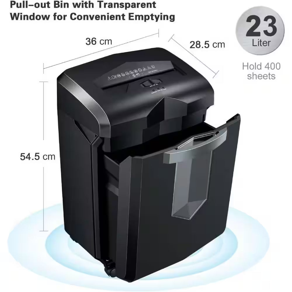Office Paper Shredder, Cross-Cut Heavy-Duty Shredder for Home Office