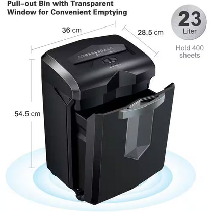 Office Paper Shredder, Cross-Cut Heavy-Duty Shredder for Home Office