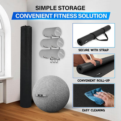 Exercise Mat for Home Gym, Fitness Workout Mats