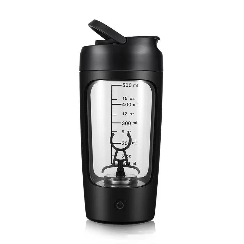 Gym Fitness Sports Plastic Portable Fully Automatic Protein Powder Shaker Cup Electric Mixing Shaker Bottles with C Type Charge