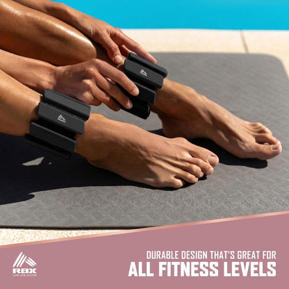 Adjustable Ankle & Wrist Weights, Customizable for Pilates, Yoga, Walking, Barre, Home Workouts & Strength Training
