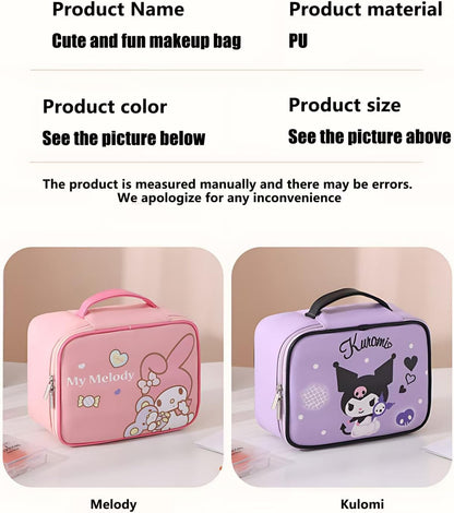 Kitty Makeup Bag – Makeup Organizer, Travel Toiletry Bag for Women & Girls | Cute Cosmetic Bag, Train Case For, Travel Bag, Toiletry Bag for Women, Make up Storage (Pink Kitty)