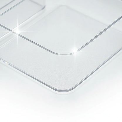 Acrylic Clear Drawer Organizer Set | Cosmetic Storage Box for Vanity, Desk & Office