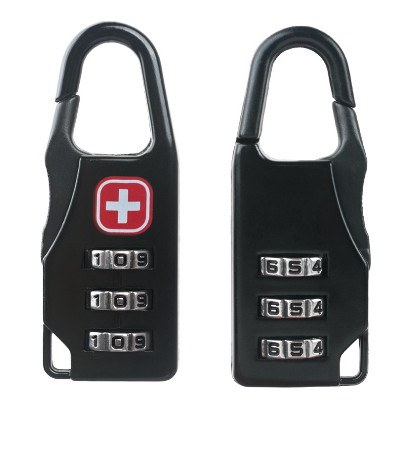 Zinc Alloy Mini Cross Password Lock for Bags & Luggage