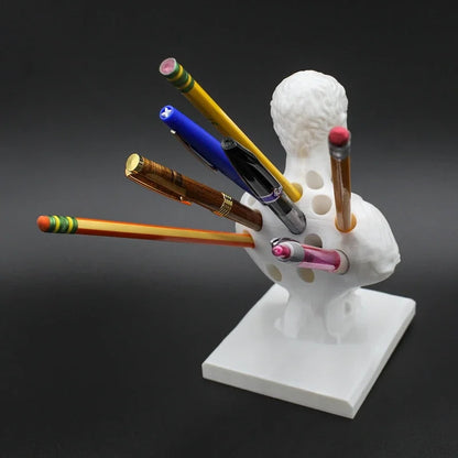 3D Printed Julius Caesar Statue Office Desk Pen Holder Office Desk Organizer Office Decor Pen Rack Gift Stationery Teacher Gift