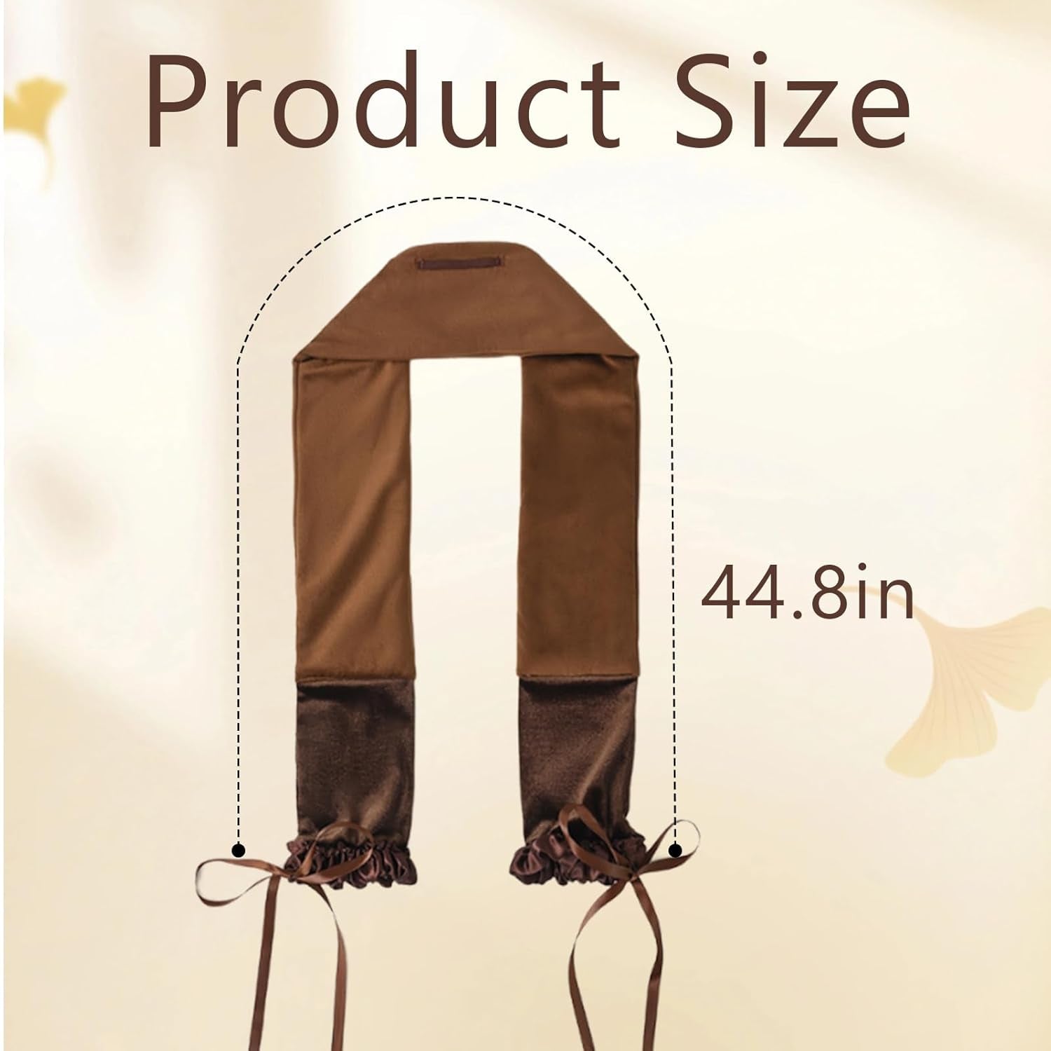 Curling Tie New Hair Curlers to Sleep In, Heatless Curls Overnight Headband, Soft Ribbon Wrap for Long Hair, Perfect Natural Curls Bouncy Curls Hairstyle Hair Suitable for All Hairs Types(Brown)