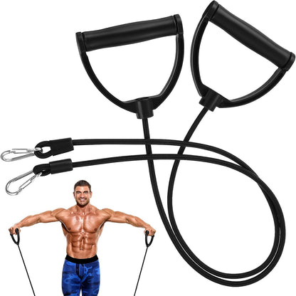 Resistance Bands: 1 Pair Stepper Resistance Band Fitness Exercise Bands with Handles Fitness Bands Pull Ropes Exercising Bands Resistance Bands for Workout Strength Training at Home, Black