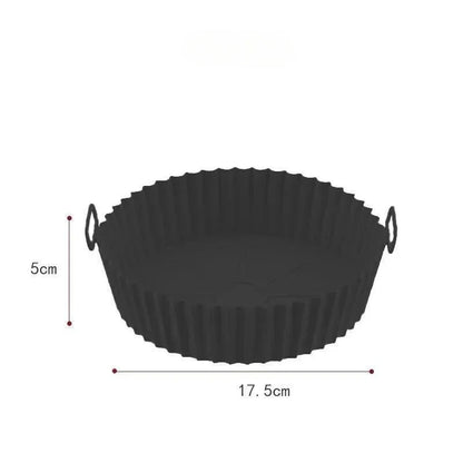 Air Fryer Silicone Liners Air Fryer Silicone Pot Reusable Silicone Air Fryer Liners Food Safe Non Stick Air-Fryer Accessories