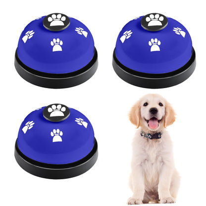Lcckyeng 3 Pack Dog Doorbells Pet Training Bells for Outside Potty Training and Communication Bell for Dog Cat Puppy Interactive Toys (Dark Blue 3 Pack)