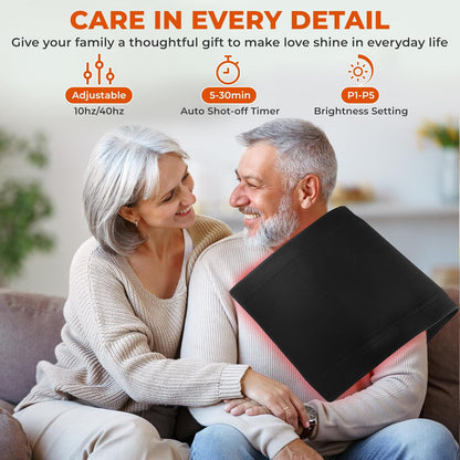 Red Light Therapy Mat, 2In1 Leds (660Nm& 850Nm) Red Light Therapy Blanket, Premium Material, Adjustable Timer & Intensity