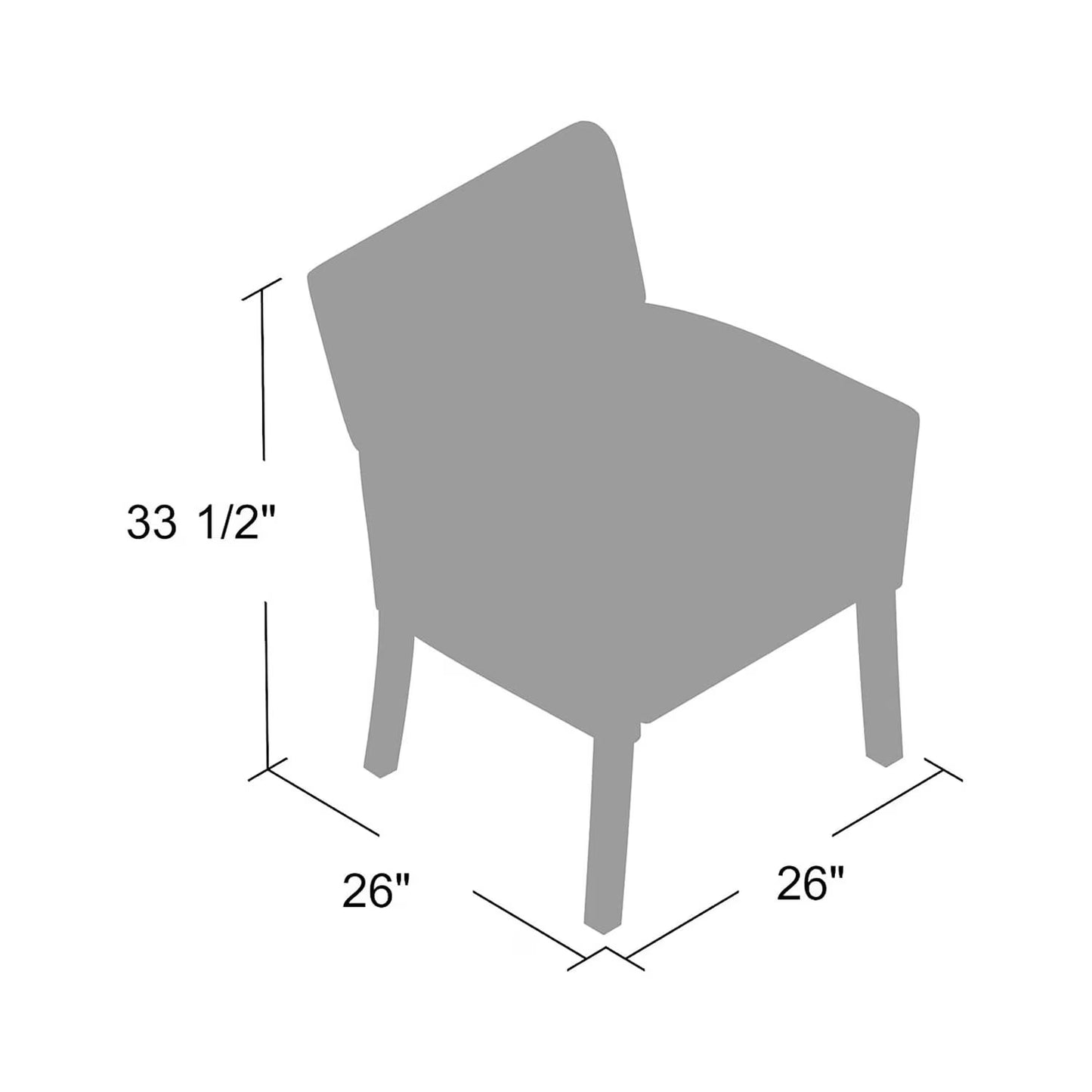 Executive Box Arm Office Chair with Mahogany Base