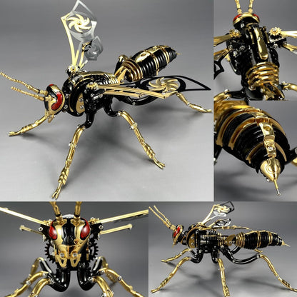 3D Metal Puzzles for Adults Mechanical Wasp Model Kits Building Blocks the Northern Giant Hornet Difficult DIY Assembly for Men