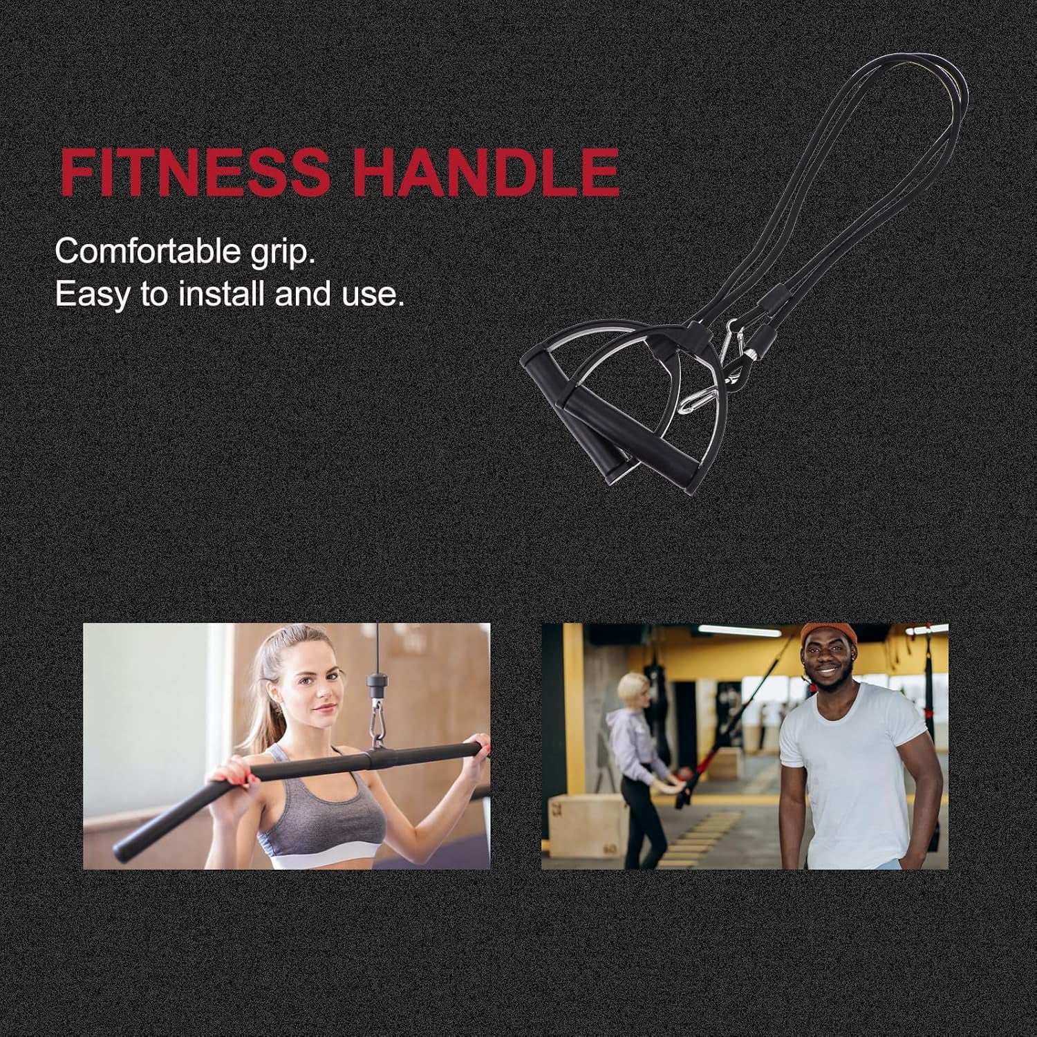 Resistance Bands: 1 Pair Stepper Resistance Band Fitness Exercise Bands with Handles Fitness Bands Pull Ropes Exercising Bands Resistance Bands for Workout Strength Training at Home, Black