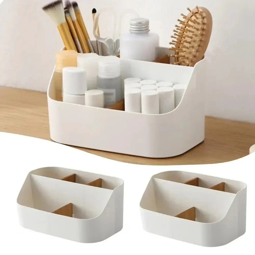 Office Supplies Storage Box, Cosmetics, Office Organizing Box, Partitioned Storage Boxes for Office and Living Room