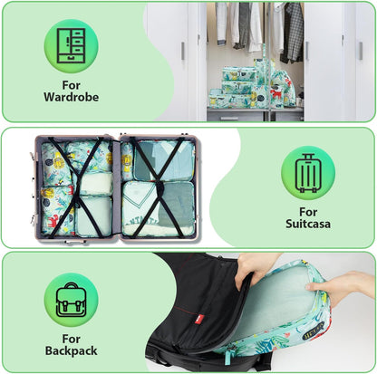 Packing Cubes for Travel, 8 Pieces Luggage Packing Organizers for Suitcase, Kid Packing Cubes, Travel Essentials for Girls and Women
