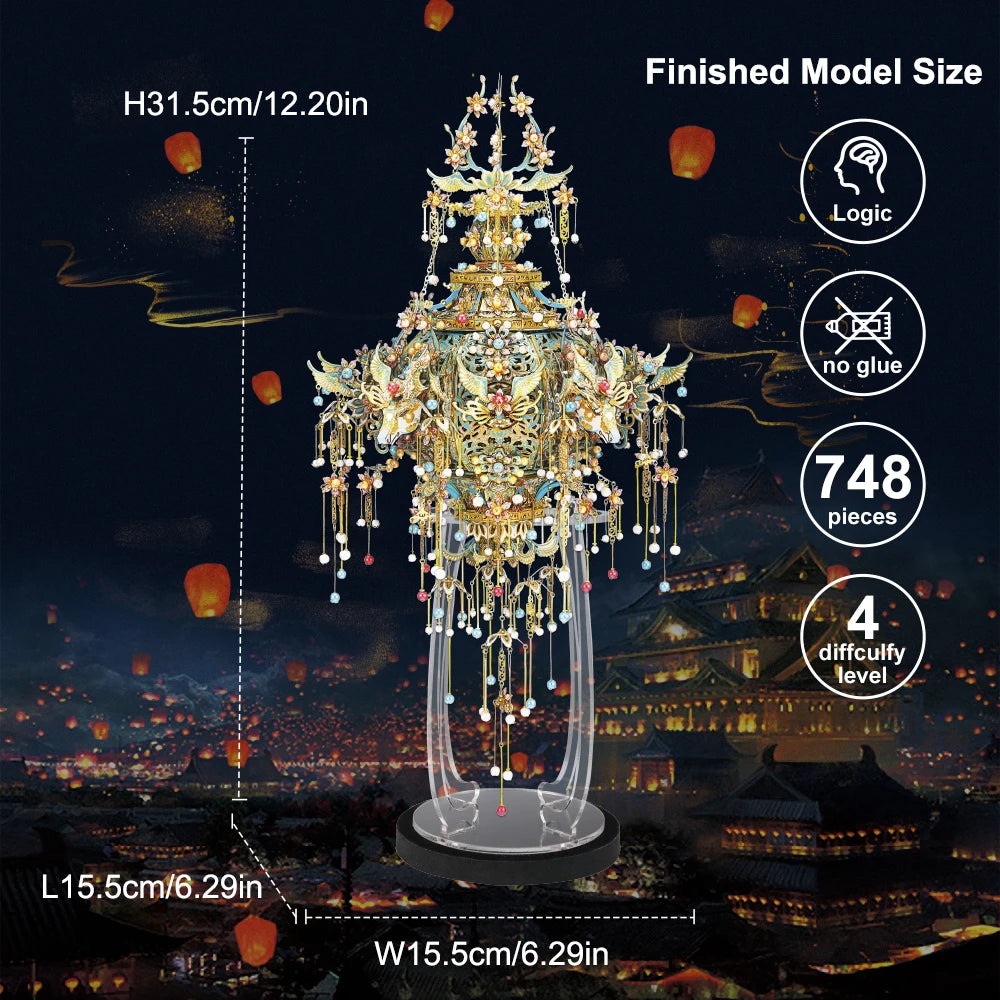 3D Metal Puzzles Assembly Model Kits DIY Set Brain Teaser Toys for Collection