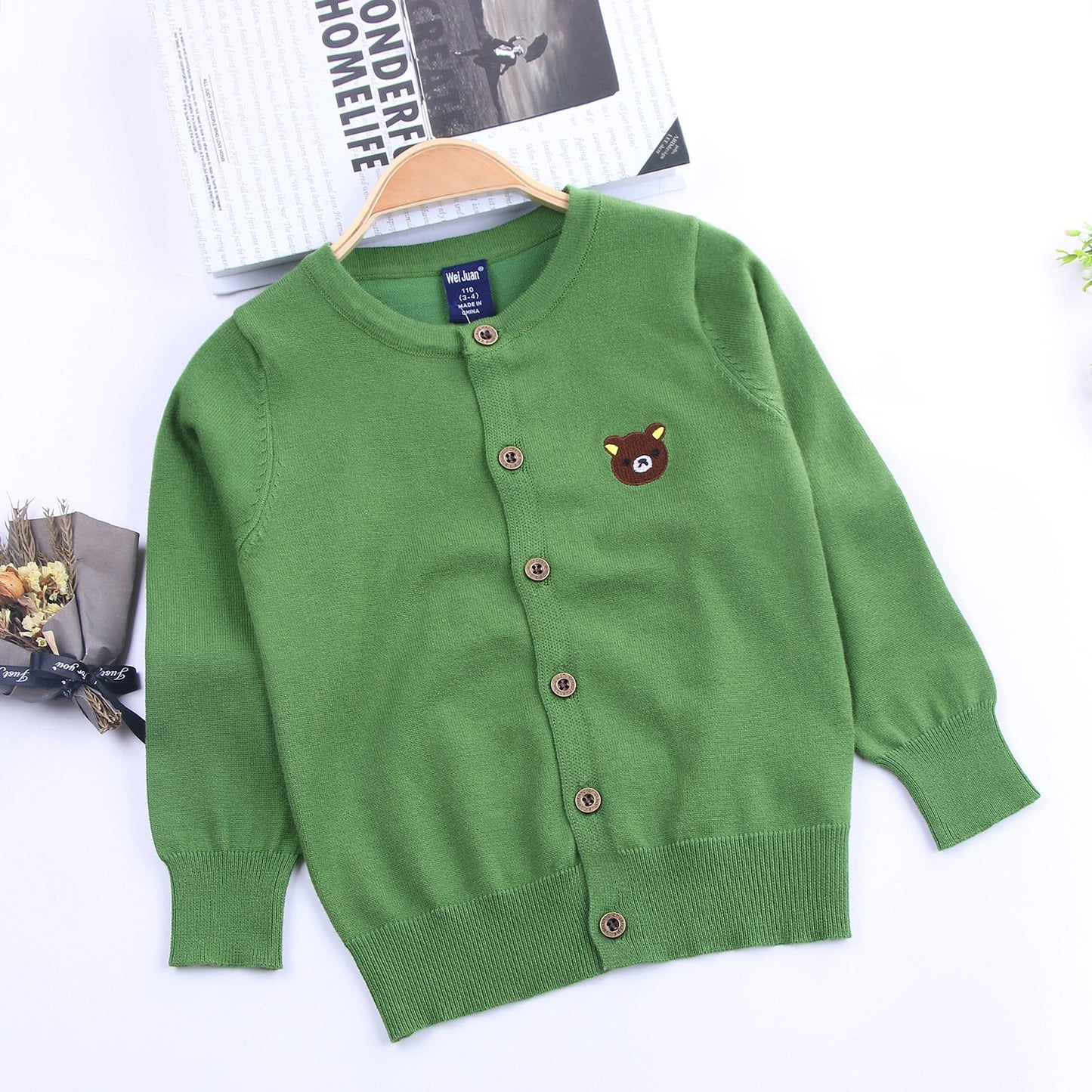 Classic Boys Knit Cardigan - Thin Kids Jacket