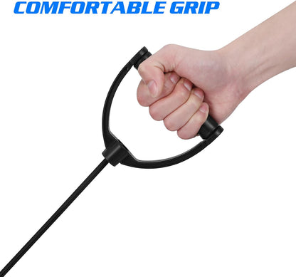 Resistance Bands: 1 Pair Stepper Resistance Band Fitness Exercise Bands with Handles Fitness Bands Pull Ropes Exercising Bands Resistance Bands for Workout Strength Training at Home, Black
