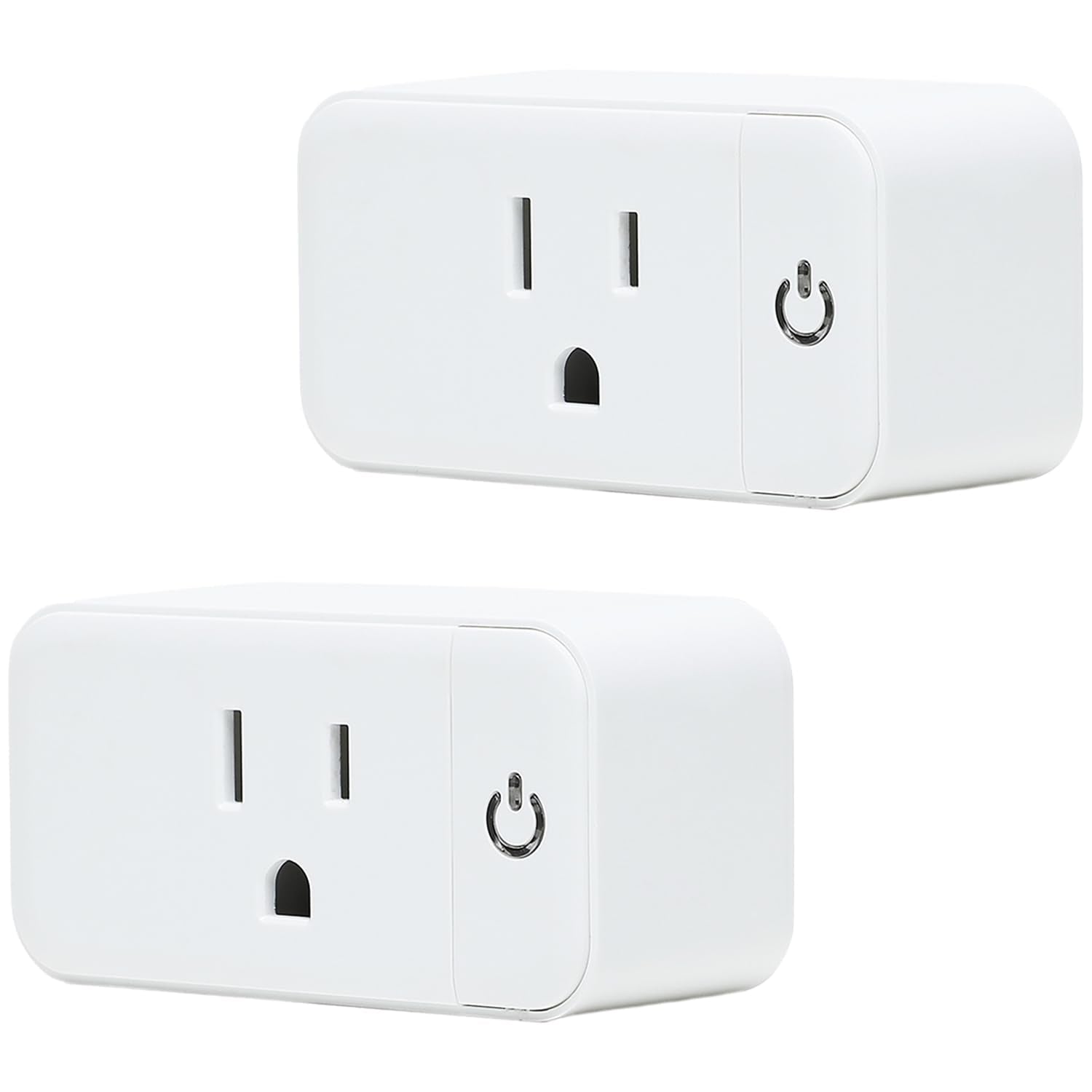 Smart Plug - 2 Pack 2.4G Wi-Fi Outlet Works with Echo, Alexa & Google Home | Smart Plug with Timer, Remote, Voice & Group Controller | No Hub Required