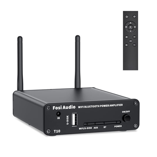 Fosi Audio T10 2.1CH TPA3116 Bluetooth 5.0 Stereo Receiver Amplifier 24bit 192 kHz Audio Amp 100Wx2