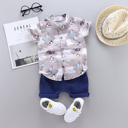 2020 Summer Korean Style Boys' Baby Clothing Set