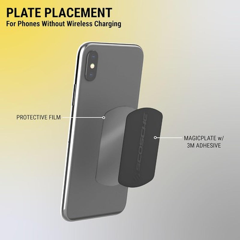 Metal Plates for Magnetic Phone Mounts Universal Compatibility Replacement Kit