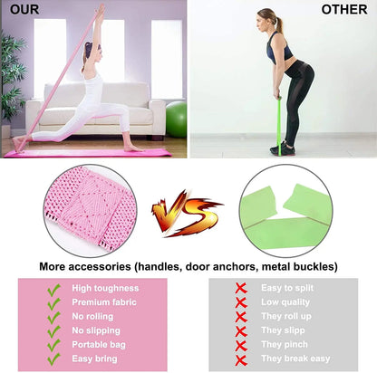 Elastic Fabric Long Resistance Bands Stretch Bands for Exercise Bands Resistance Bands Set for Working Out,Physical Therapy