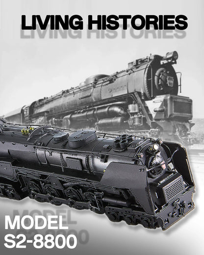 3D Metal Puzzles Class S-2 Locomotive DIY Kit Jigsaw Assembly Model Kits for Home Collection