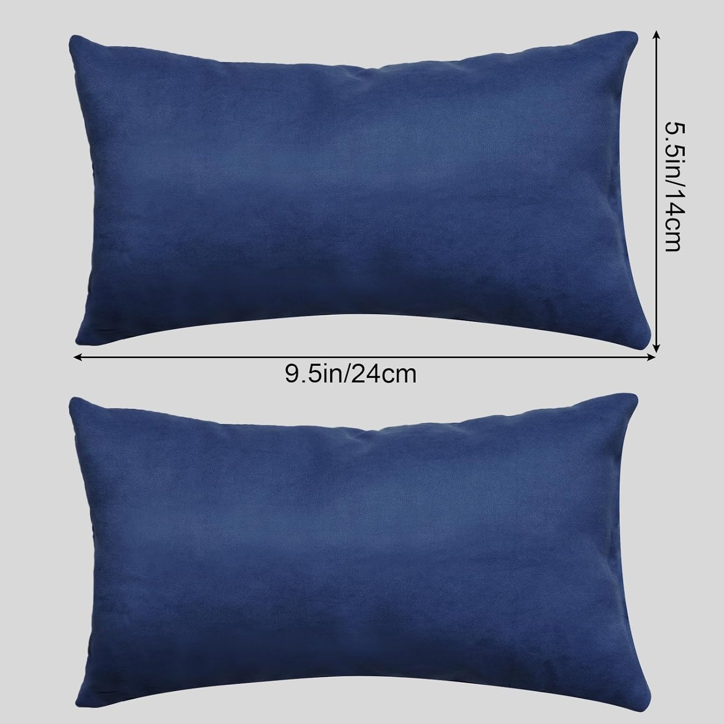 Tiny Pillow 2 Pack Small Decorative Pillow 9.5 X 5.5 in Travel Pillows Soft Pet Pillow for Camping Travel Sleeping Bed Sofa Neck Knee Wrist Support