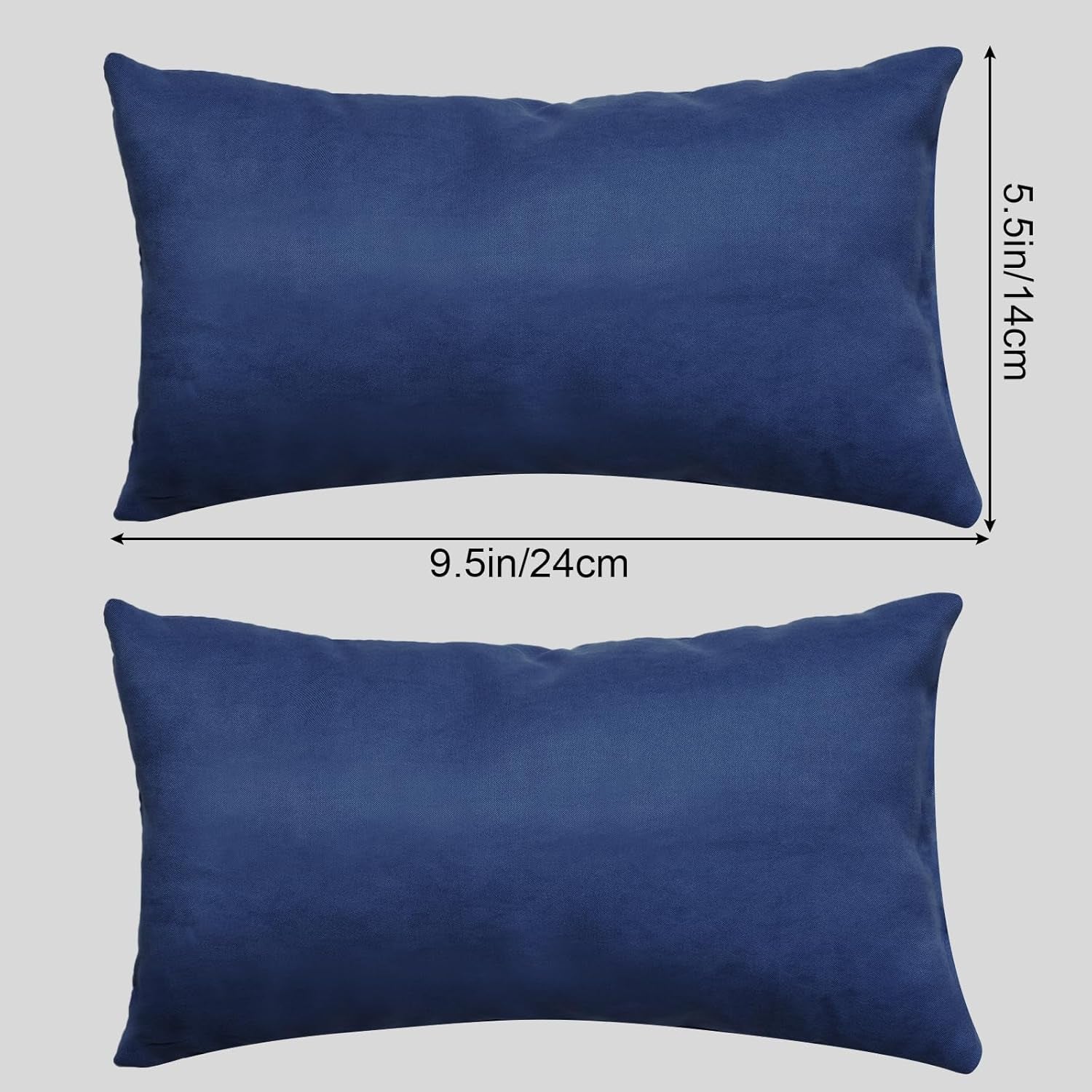 Tiny Pillow 2 Pack Small Decorative Pillow 9.5 X 5.5 in Travel Pillows Soft Pet Pillow for Camping Travel Sleeping Bed Sofa Neck Knee Wrist Support