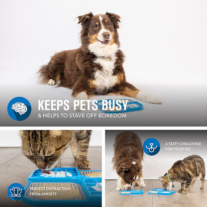 IQ Treat Lick Mat for Dogs & Cats | Dog & Cat Slow Feeder & Enrichment Toy | Made in USA