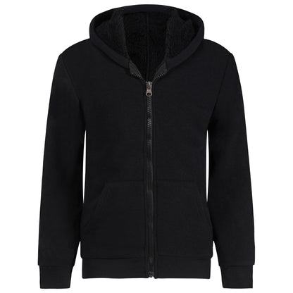 Victory League Boys Hoodie Boys Fashion Boys Sweatshirts Boys Zip Up Hoodie Kids Sweatshirts Boys Boys Sweater 5-16 (US Age 14 Years 16 Years Black)